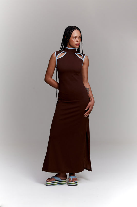 Vestido Iza Marrom image 1