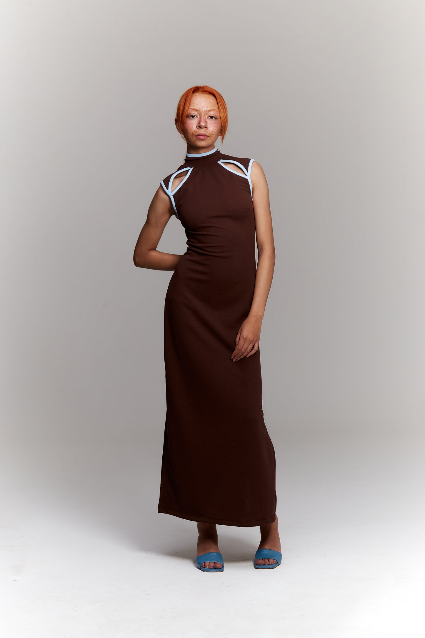 Vestido Iza Marrom image 0