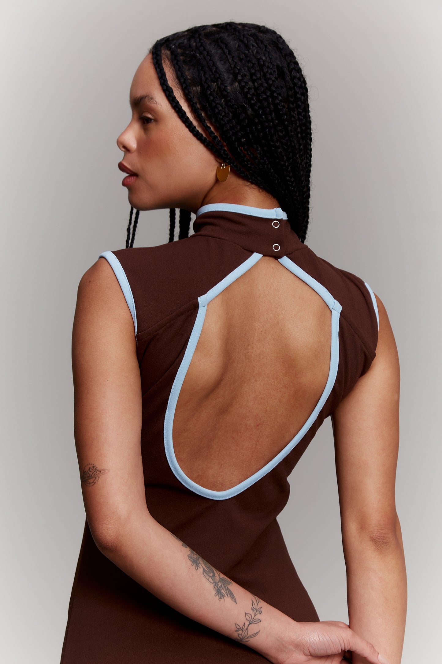 Vestido Iza Marrom image 3