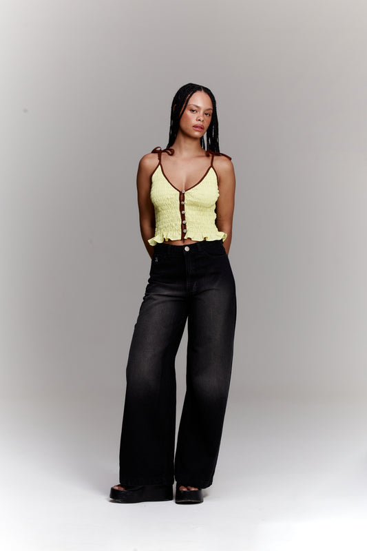 Calça Jeans Tina Preta