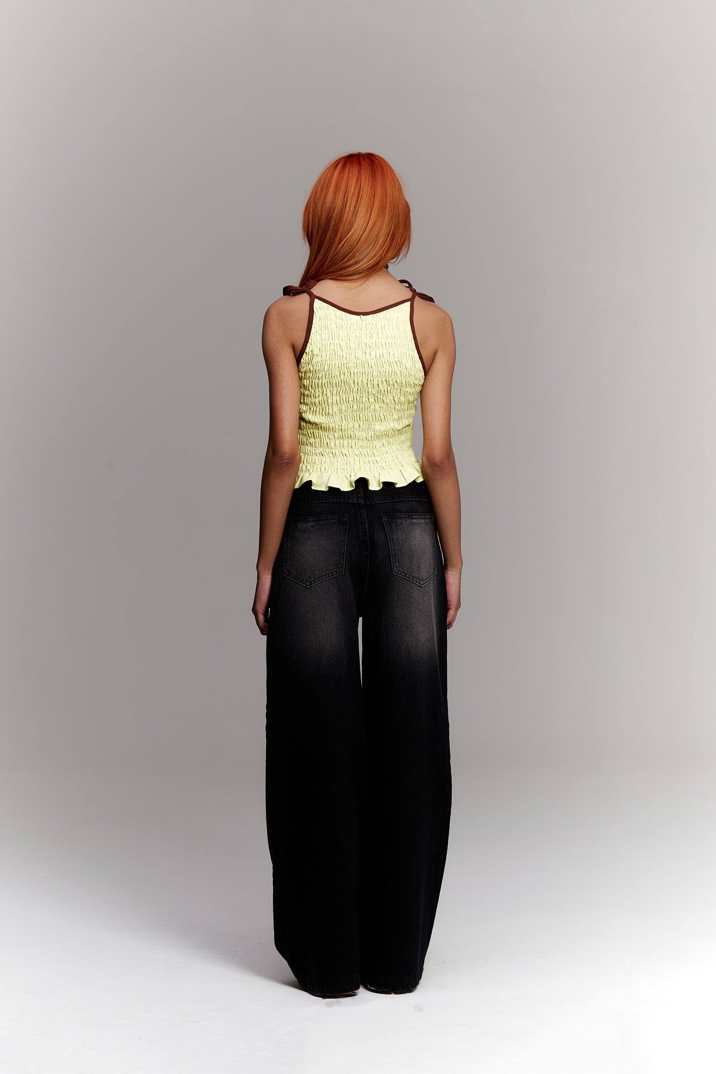 Top Duda Lastex Amarelo
